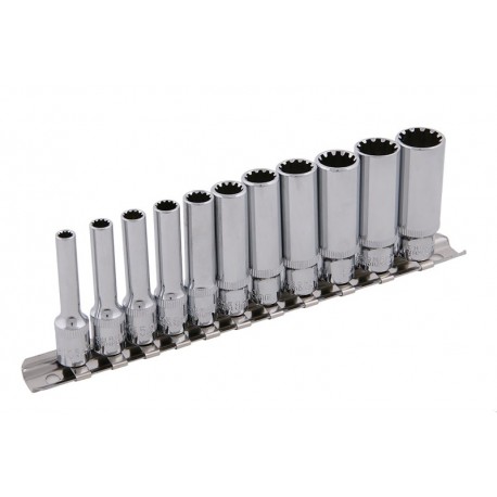 Sada hlavic DRIVELOCK CrV 12ks 1/4" (4-13mm)