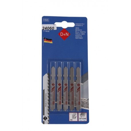 Plátky do přímočaré pily HSS 50/1mm 5ks 31407