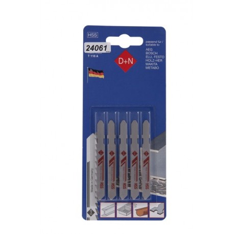 Plátky do přímočaré pily HSS 50/1mm 5ks 31412