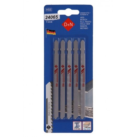 Plátky do přímočaré pily HSS 100/1.3mm 5ks 31520