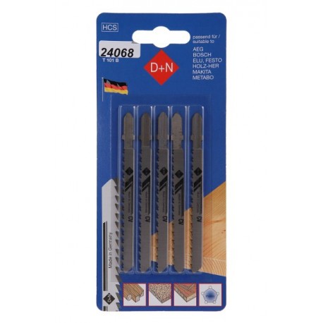 Plátky do přímočaré pily HCS 75/1.45mm 5ks 32225