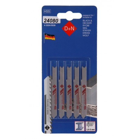 Plátky do přímočaré pily HSS B&D 50/1mm 5ks 11412