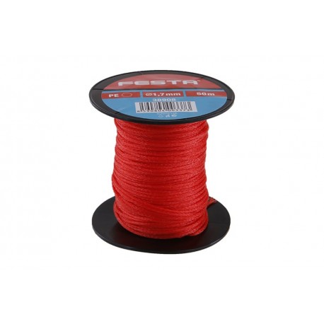 Provázek zednický FESTA 1.7mm 50m červený