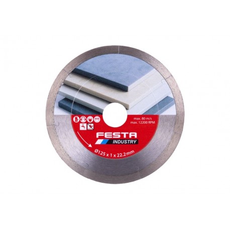 Kotouč diamantový FESTA INDUSTRY řezný plný 125x1x22.2mm