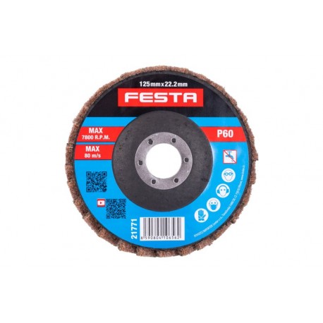 Kotouč brusný korundový lamelový FESTA 125mm/22.2mm P60 HRUBÝ