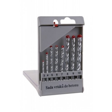 Sada vidiových vrtáků WESTBERG 8ks 3-10mm,PVC