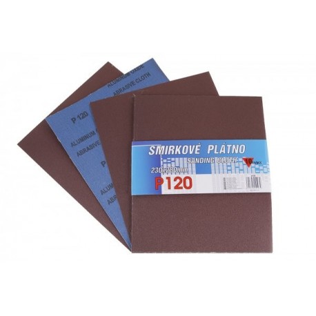 Plátno smirkové 230x280mm P120 10ks