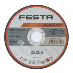 Kotouč řezný FESTA INDUSTRY na kov 115x1x22.2mm