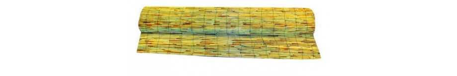 rohože rákosové a bambusové + stínící tkaniny